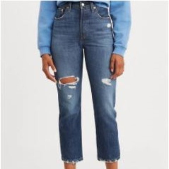 Levi's Denim - Levi's 501 Original Cropped Women's Jeans …